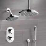Remer DCS02 Thermostatic Dual Shower Head Shower System with Handheld